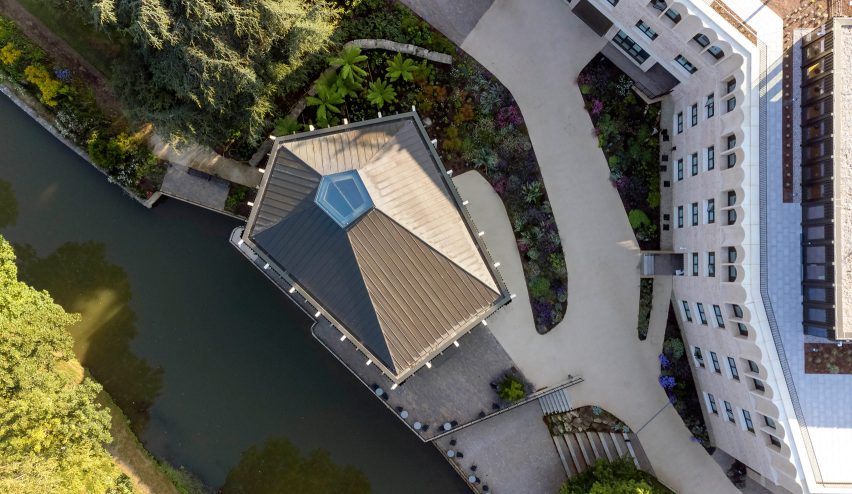 Aerial view of St Hilda's College