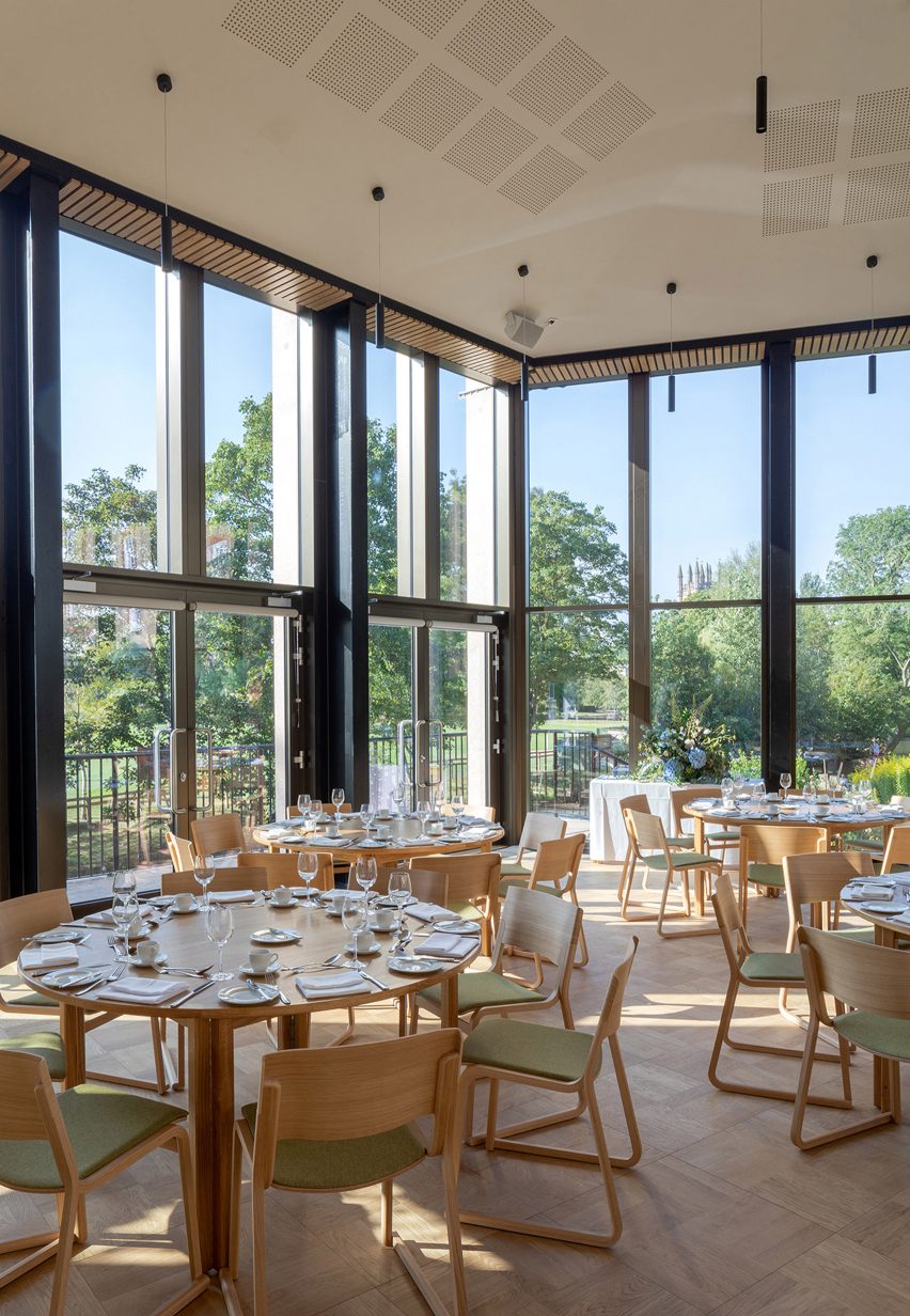 Inside the Pavilion at St Hilda's College