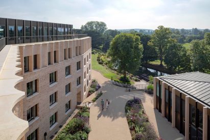 Aerial view of St Hilda's College