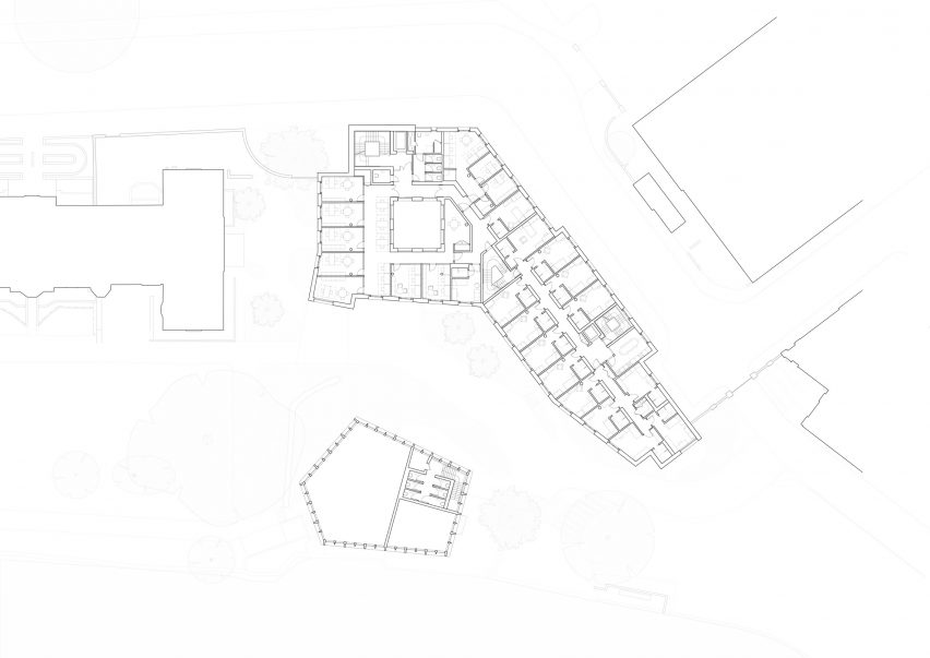 First floor plan of St Hilda's College by Gort Scott