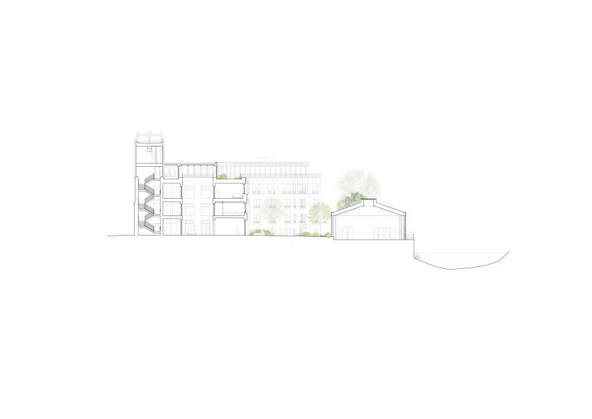 Section of St Hilda's College by Gort Scott