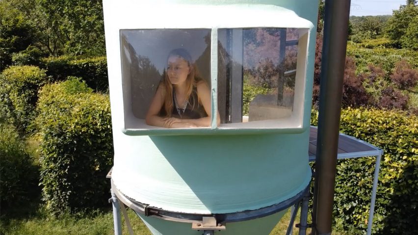 Window of converted silo in Silo Living by Stella van Beers