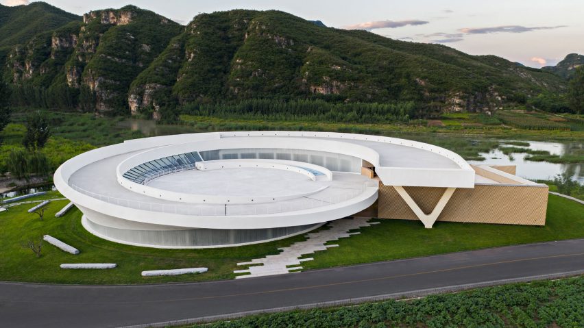 Aerial image of Tiangang Art Center