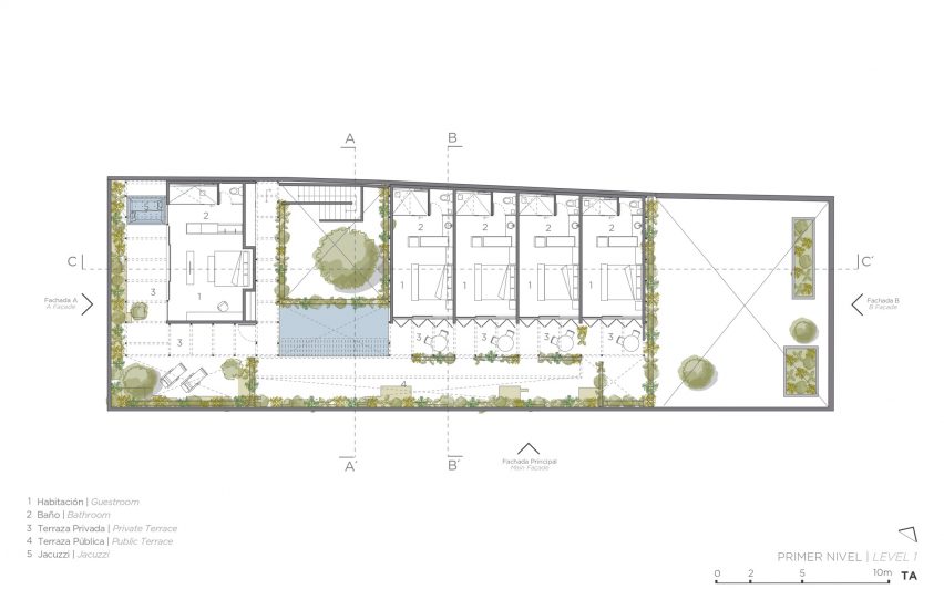 Level one floor plan