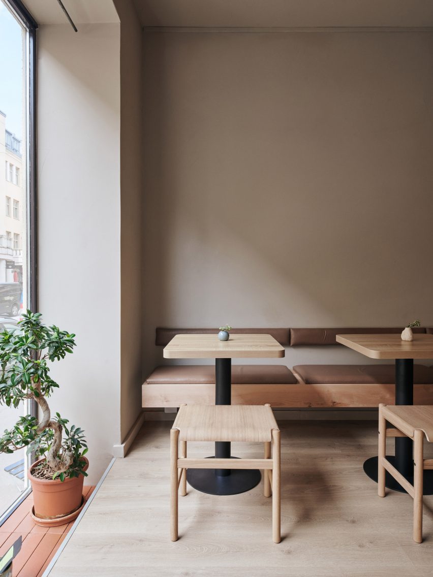 Minimal interiors of Teemaa teahouse in Helsinki, designed by Yatofu