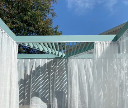 Slatted timber structure