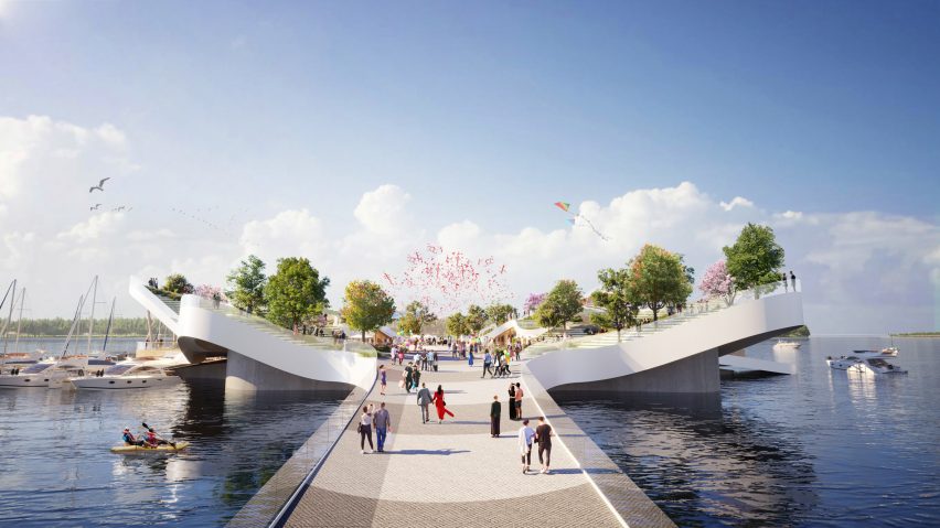 The Leaf multi-level pier in Seoul by Heatherwick Studio