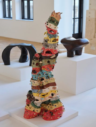 Ceramic sculptures at Carpenters Workshop Gallery