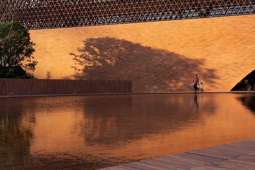 Brick facade
