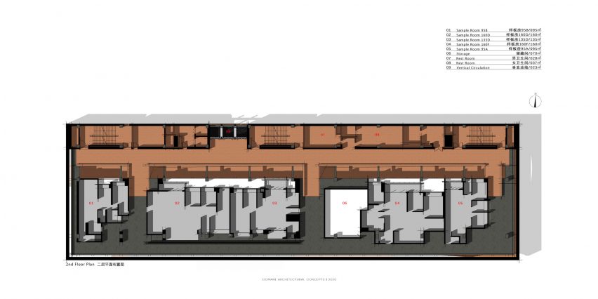 Floor plan of TIC centre in China by Domani Architectural Concepts