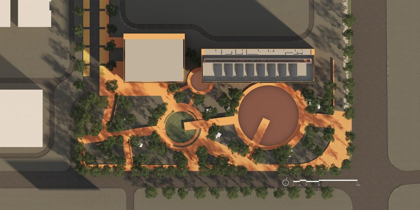 Site plan of TIC centre in China by Domani Architectural Concepts