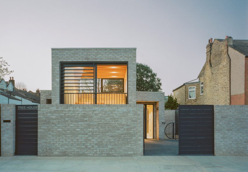 Grey-brick house in London
