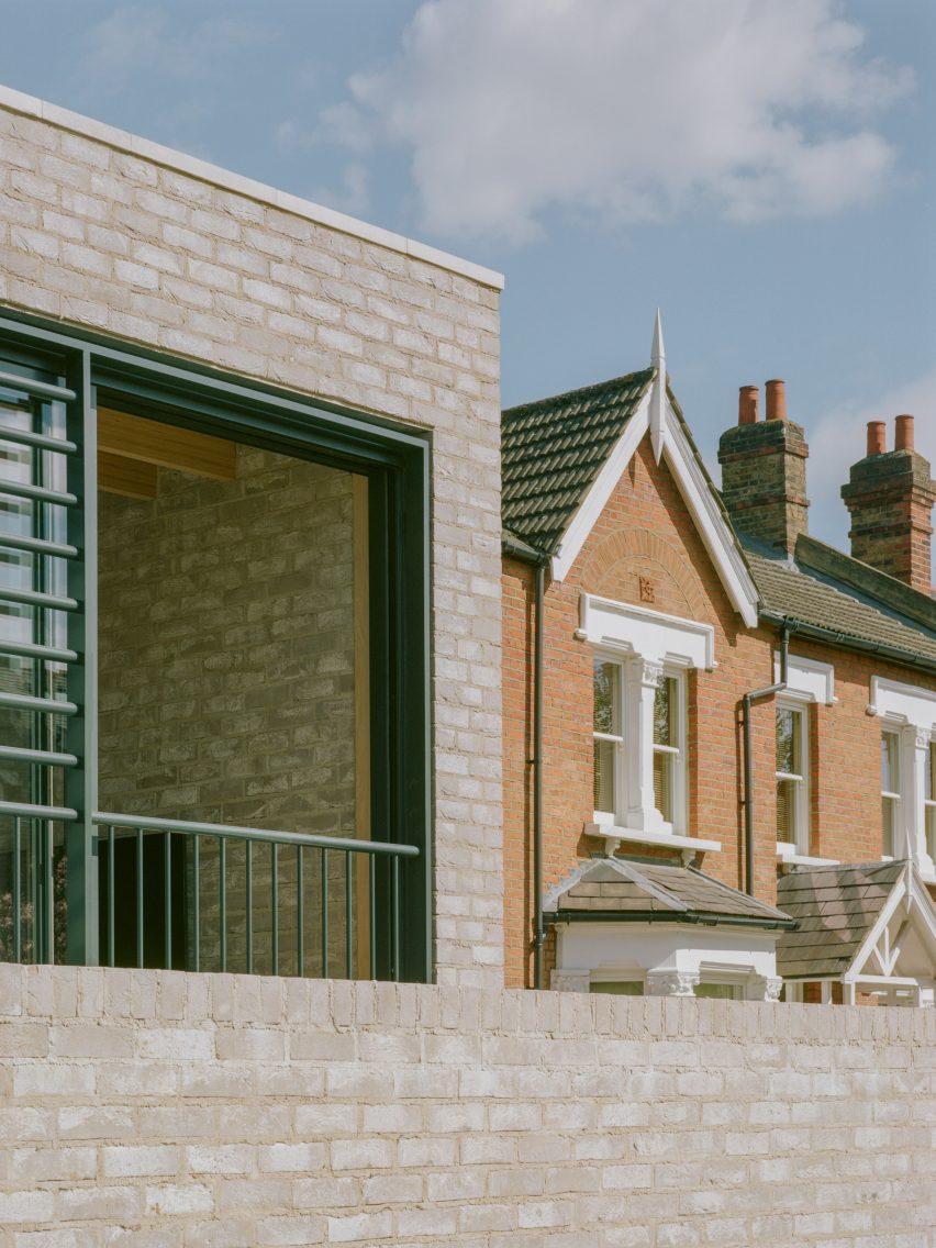 Grey-brick house in London