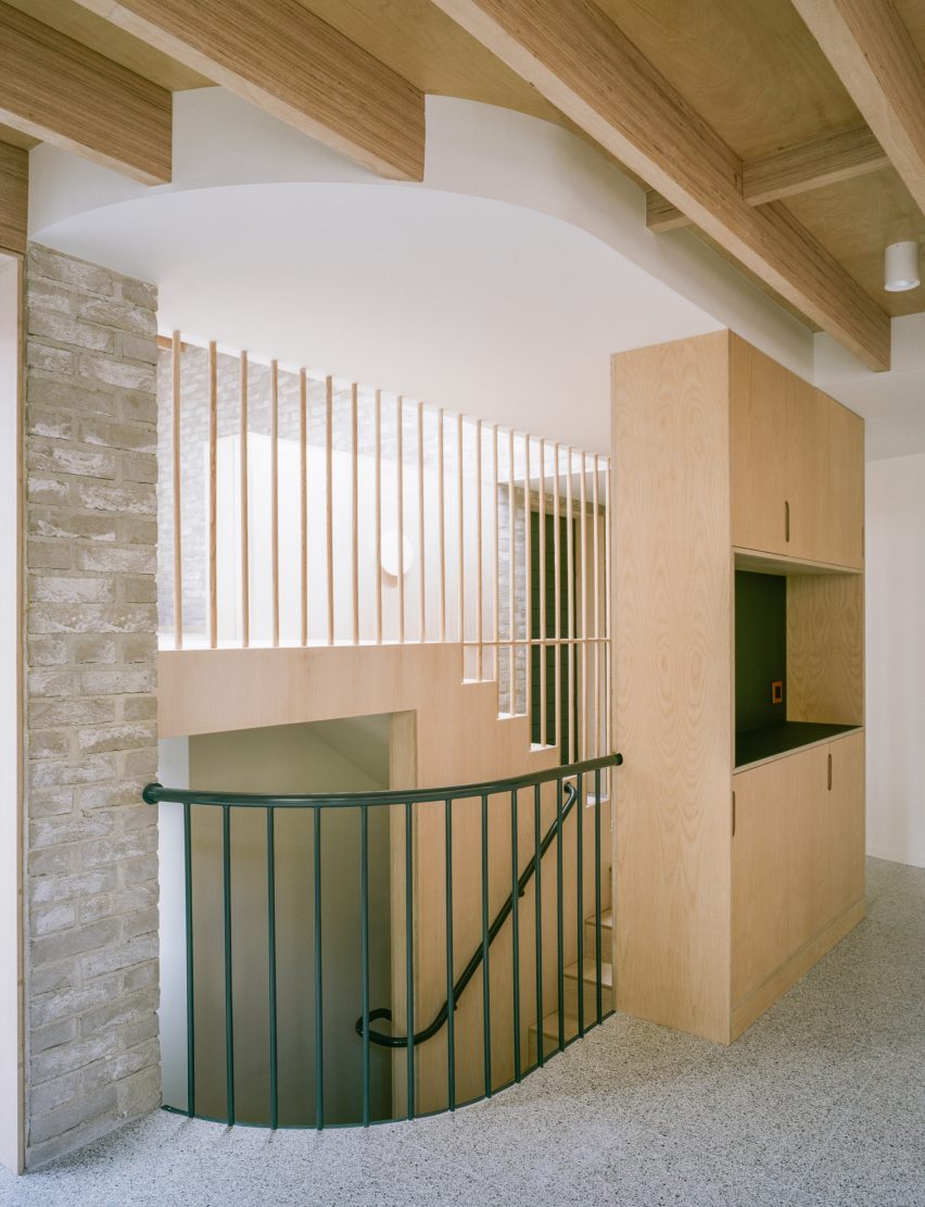 Stairwell of Tree House by Fletcher Crane Architects