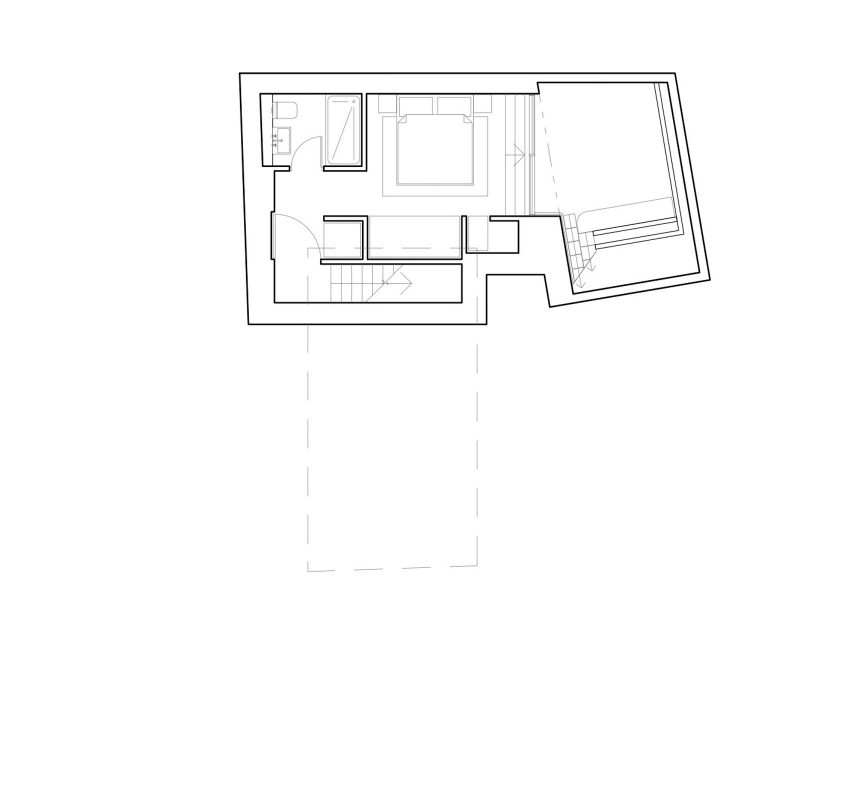 Ground floor plan of Tree House by Fletcher Crane Architects