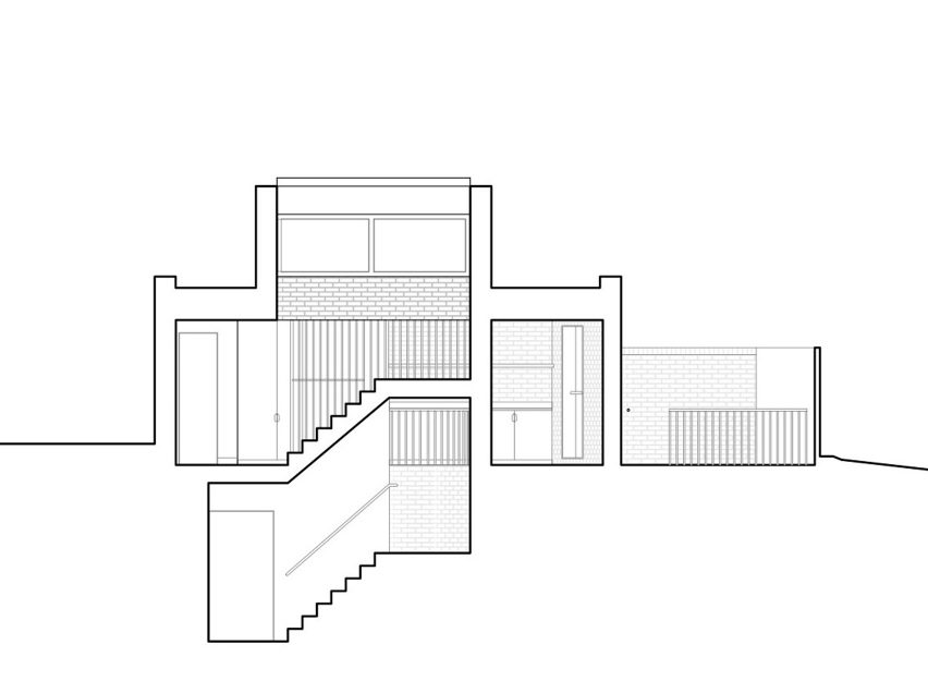 Section of Tree House by Fletcher Crane Architects