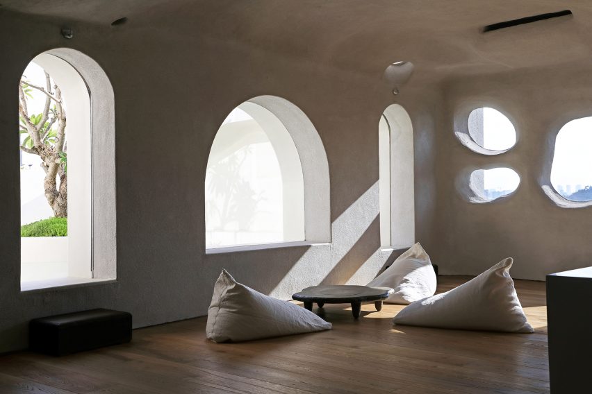 T.T. Pilates studio in Xiamen features cave-like interiors