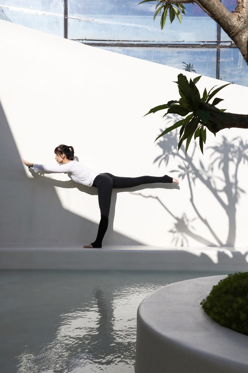 T.T. Pilates studio in Xiamen includes outdoor courtyard