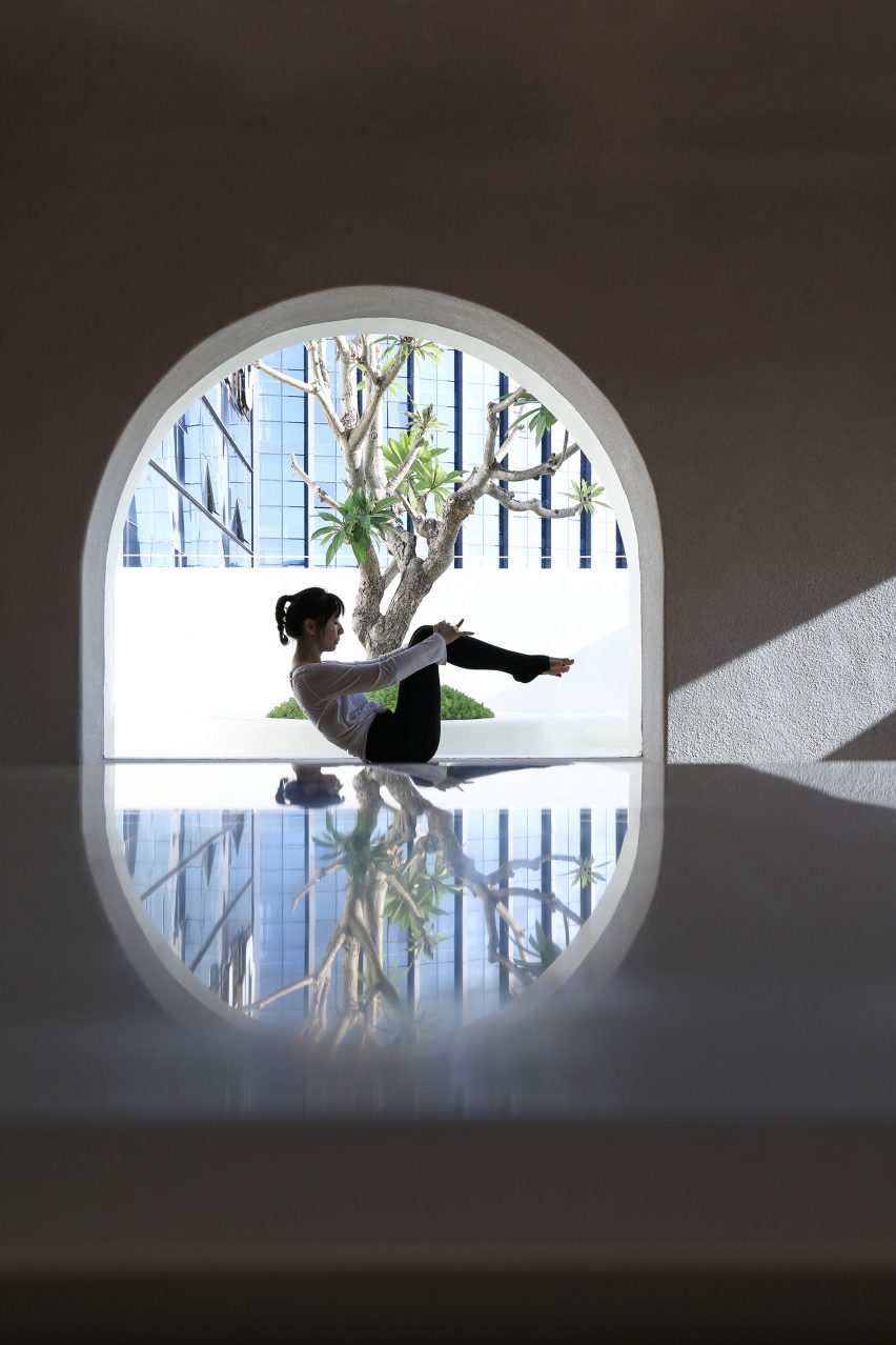 T.T. Pilates studio in Xiamen includes outdoor courtyard