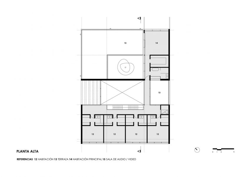 Upper floor plan