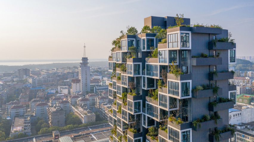 Vertical forest residential tower in China