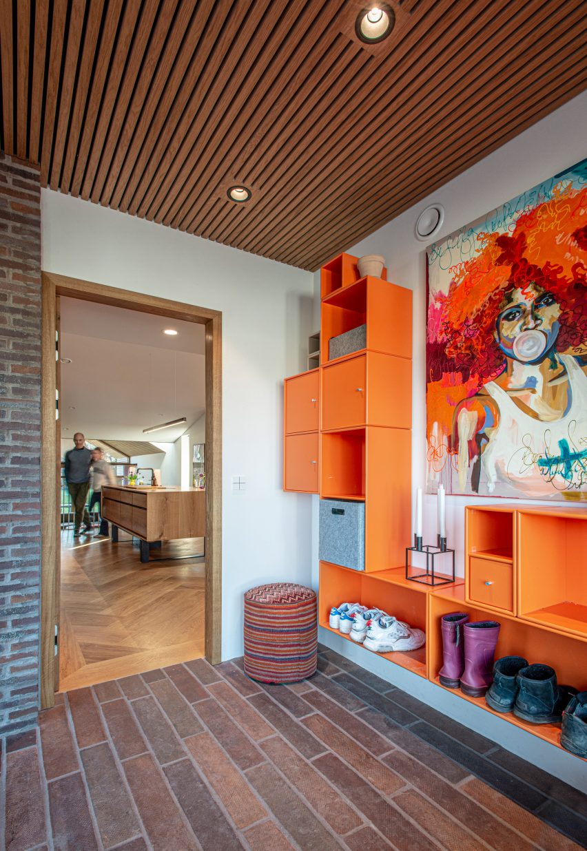 Boot room of Villa E by CF Møller Architects