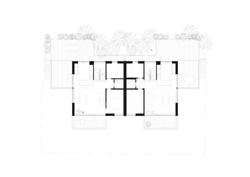 First floor plan, Villa Timmerman by Andreas Lyckefors and Josefine Wikholm