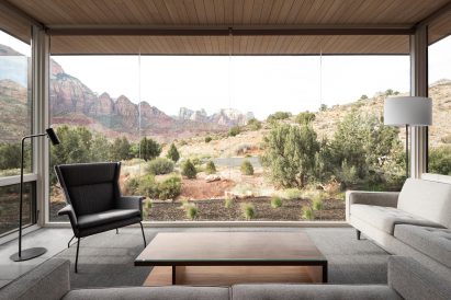 Window wall at The Watchman Cabin
