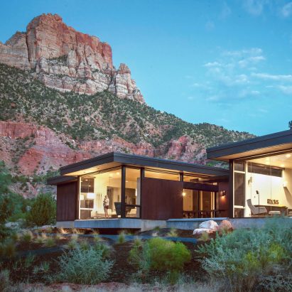Imbue Design completes glass-and-steel home in Utah desert landscape