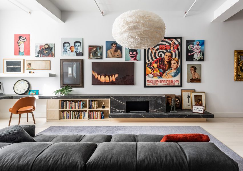 The living room interior of Broadway Loft