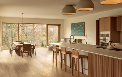 Kitchen and casual dining area