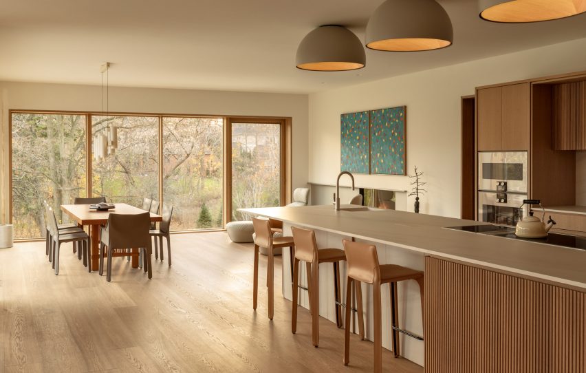 Kitchen and casual dining area