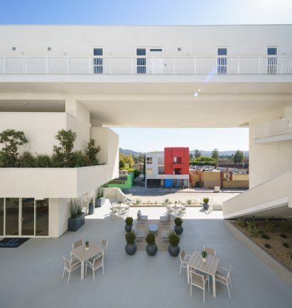 11 NOHO white apartment building north hollywood