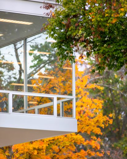 Mies van der Rohe Indiana University detail glass 
