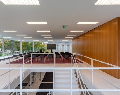 Eskenazi School Mies van der Rohe interior 