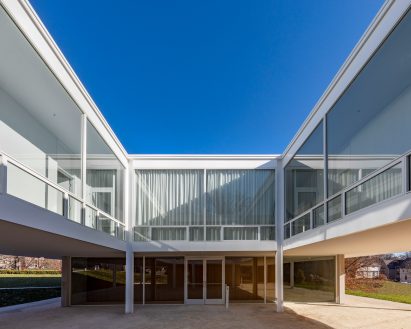 Eskenazi school Mies van der Rohe design atrium