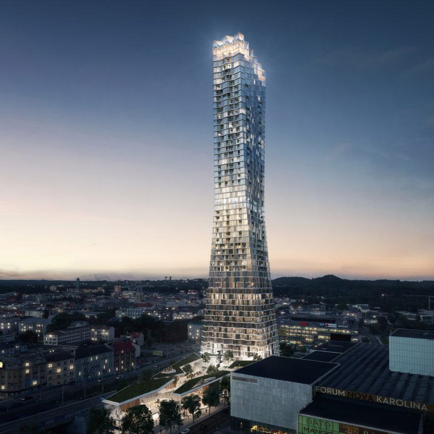 Ostrava Tower by Chybik + Kristof will be Czech Republic's tallest skyscraper