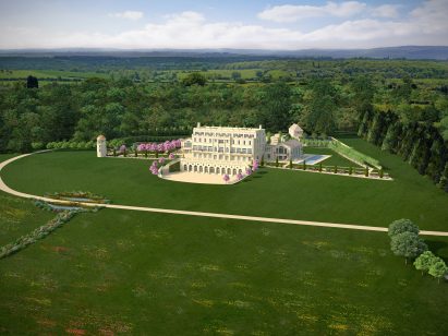 Country estate with classical house