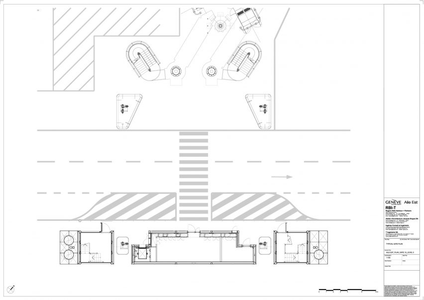 Floor plan of Aile Est airport by RSHP