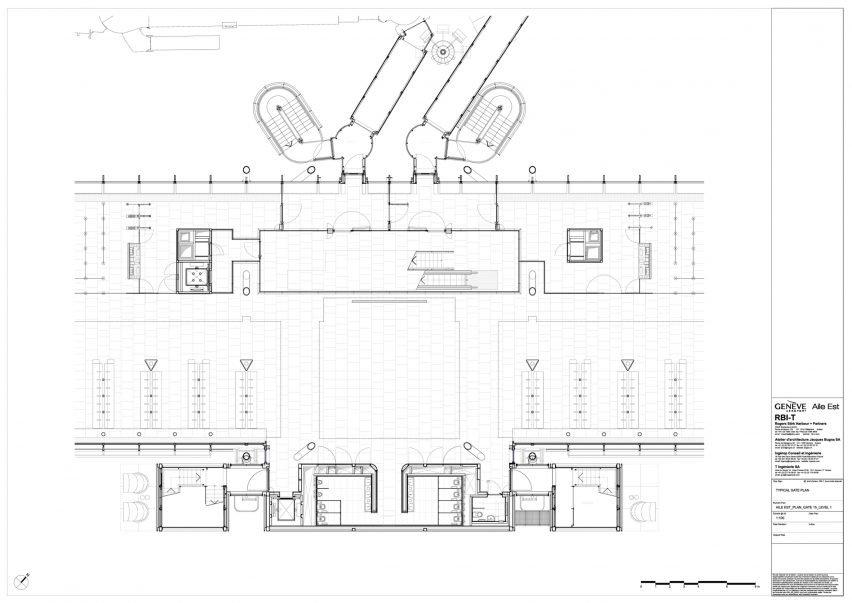 Floor plan of Aile Est airport by RSHP