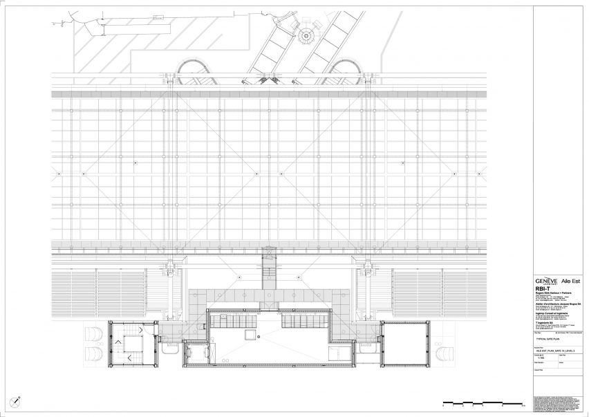 Floor plan of Aile Est airport by RSHP