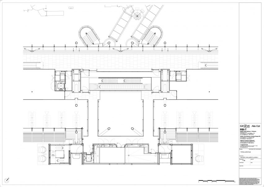 Floor plan of Aile Est airport by RSHP