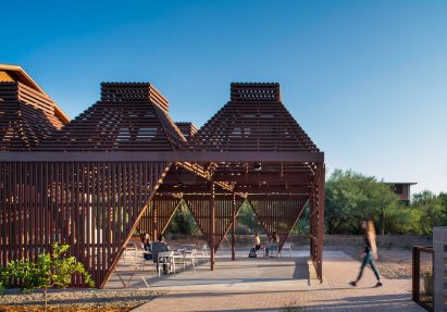 Slatted pavilion by ASU students