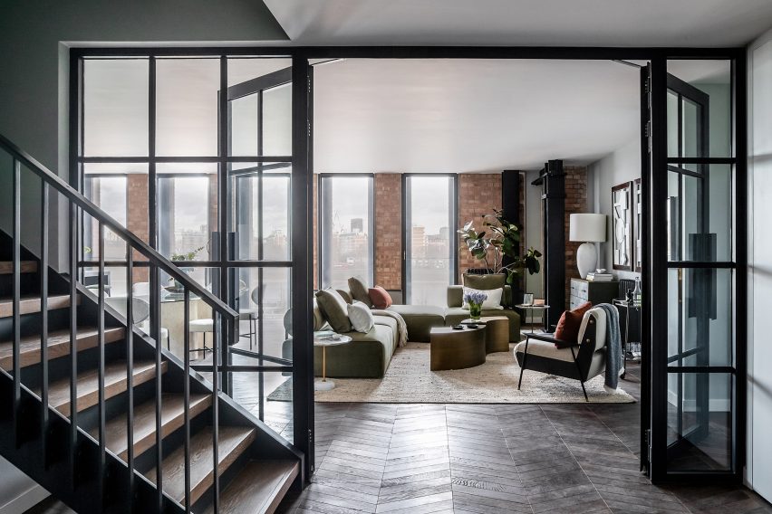 Crittal glazing at Switch House East by Michaelis Boyd