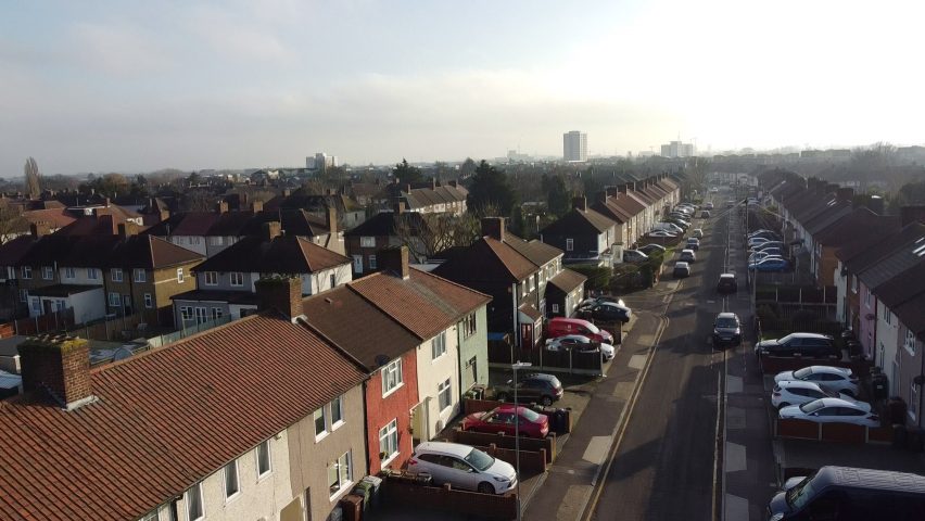 Aerial view of Becontree housing
