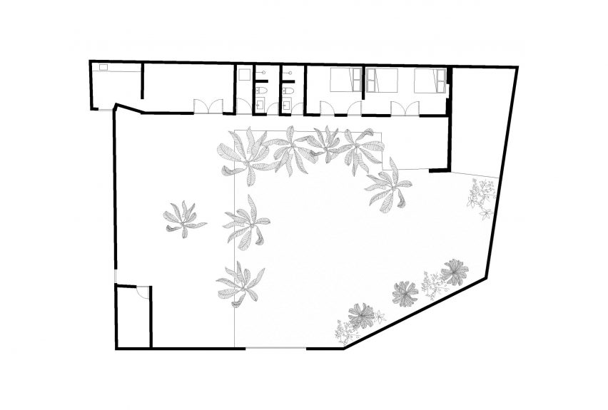 Floor plan before renovation
