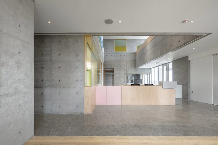 Tamkang Church is a vertical concrete church that was designed by Behet Bondzio Lin Architekten
