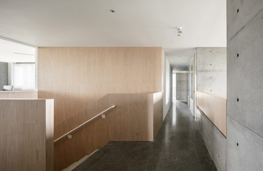 Tamkang Church is a vertical concrete church that was designed by Behet Bondzio Lin Architekten