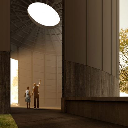 Render of Black Chapel by Theaster Gates