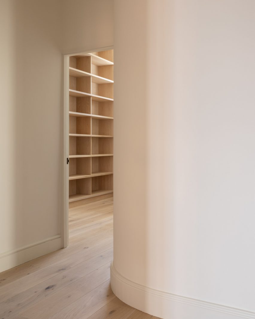 White-walled living space